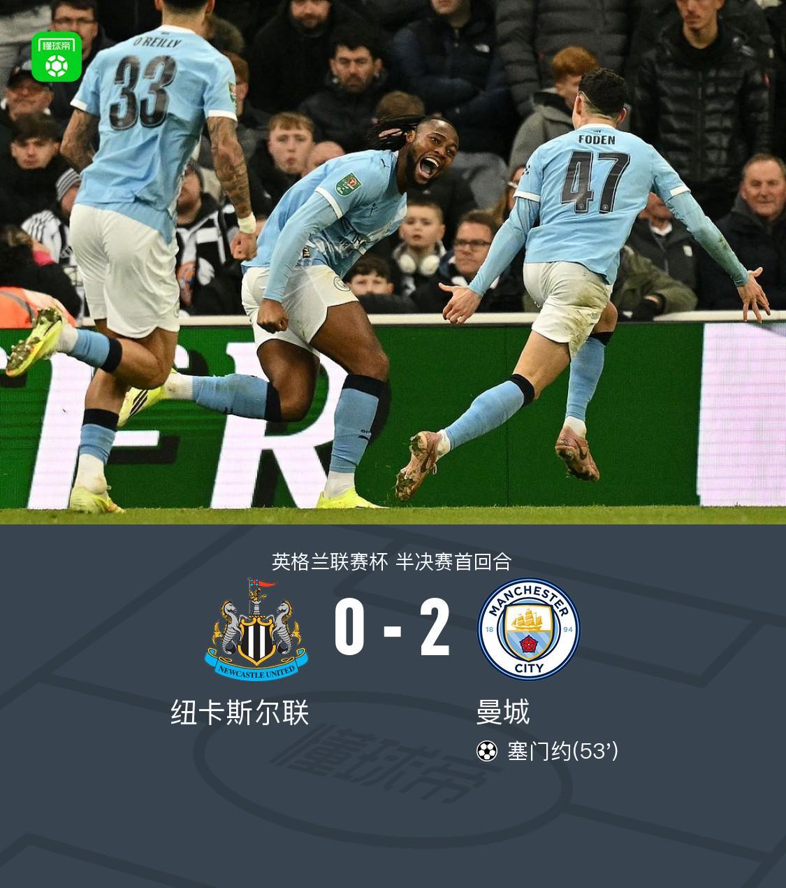 bifa必发体育平台-剑南春｜曼城2-0客胜纽卡占先机，塞门约连场破门，谢尔基建功